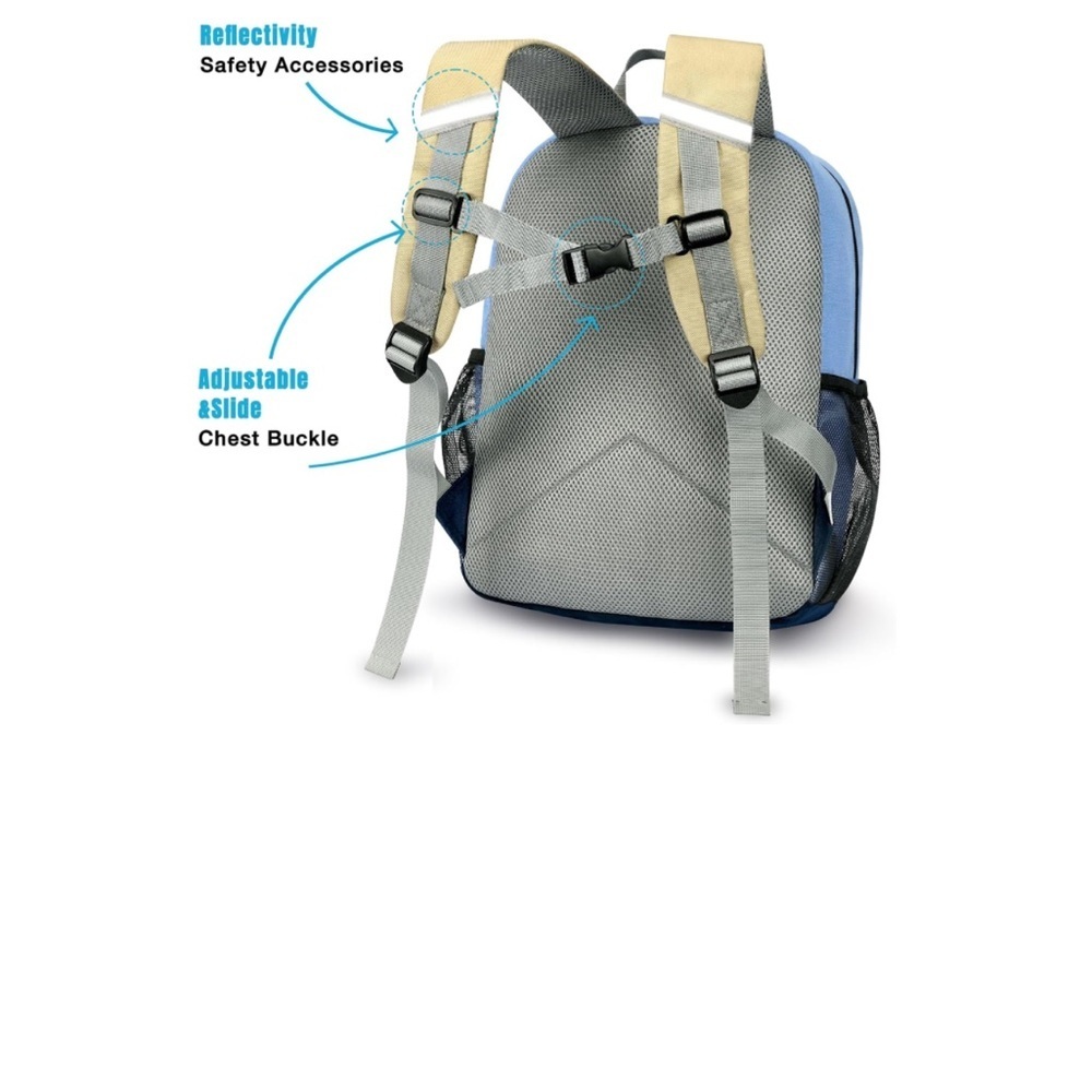 Vibrant Kids Backpack with Yellow and Blue Accents - Picture 5 of 15